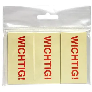 Info Haftmarker »WICHTIG!« 70 x 35 mm gelb
