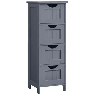VASAGLE Badezimmerschrank 30 x 82 cm Grau