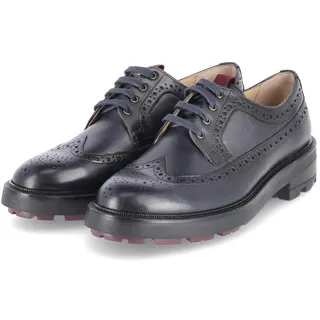 LLoyd Damen Schnürschuhe/ Halbschuhe Blau Glattleder - Budapester LochmusterGröße:51/2 - Blau - 35,5