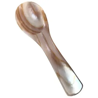 ISAKEN Perlmutt Löffel Handarbeit Weiß Perlmuttlöffel Elegante Vintage Stil Kaviarlöffel Servierlöffeln Caviar Spoons Perlmuttlöffel für Kaviar Eier Kaffee Serving
