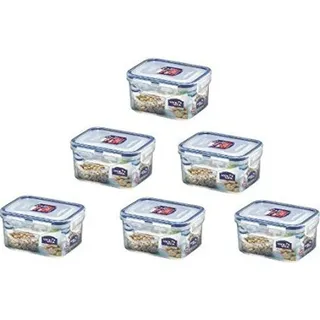 Lock & Lock 6 x Dose 470 ml HPL807 Luft- und Wasserdicht Geocaching Versteck