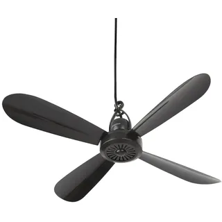 BestLivings Mobiler Deckenventilator 40 cm Deckenventilator Schwarz