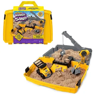 Spin Master Kinetic Sand Baustellen Koffer Modelliersand 907 g