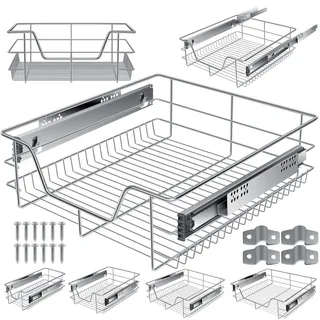 Kesser KESSER® Teleskopschublade Küchenschublade Küchenschrank ? Korbauszug ? Schrankauszug ? Vollauszug ? Schublade