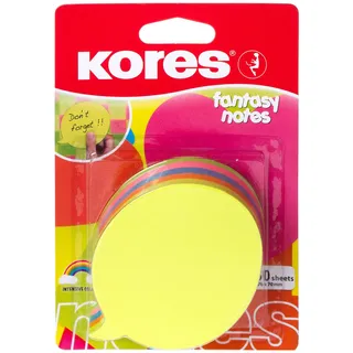 KORES Haftnotizen Fantasy: Sprechblase, 70 x 70 mm, blanko
