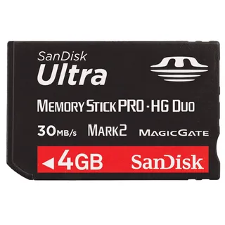 SanDisk Ultra II Memory Stick Pro Duo Speicherkarte 4 GB (Retailverpackung)