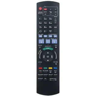 Ersatz Fernbedienung Fit for Panasonic Blu-ray Disc Recorder DMR-BCT745 | DMR-BCT740 DMR-BST845 DMR-BST745 DMR-BST740 DMR-BST835 DMR-BST735 DMR-BST730 DMR-BCT940 N2QAYB000986 N2QAYB000980