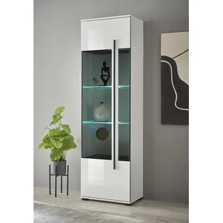 Home Affaire Vitrine Cantara 60 x 37 x 200 cm Weiß