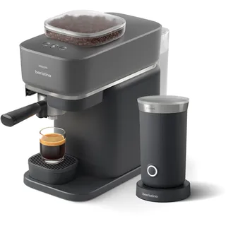 Philips Baristina Espressomaschine BAR303/60 Schwarzgrau inkl. Milchaufschäumer
