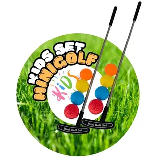 TronicXL Kinder Minigolf Set 2X Schläger + 8 Bälle + Tray Mini Golf Set Golfschläger Golfbälle Spielzeug Geschenkidee