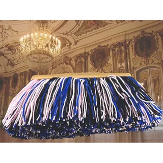 MAAJ Wollbesen, Traditionell Handgefertigt, 30 cm Holzschaft, 11 cm Wollbesatz, Geeignet für Laminat und Parkett