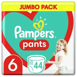 Pampers Pants Windelstangen Größe 6 (14-19 kg), 44 Stück, Bester Schutz und Komfort Pampers in Einfach anzubringenden Windeln