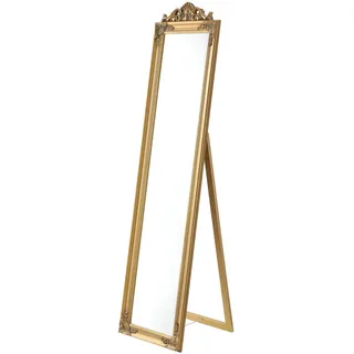 [en.casa] Standspiegel Arezzo 160 x 40 cm Gold