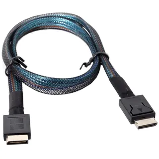 CY OCuLink PCIe PCI-Express SFF-8611 4i auf OCuLink SFF-8611 SSD Datenkabel 50cm