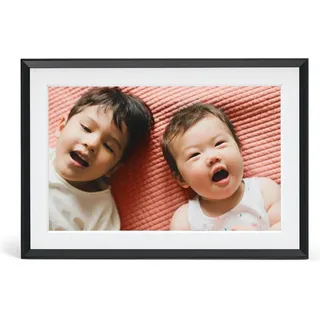 Aura Frames AF905 Photoframe Carver Mat - Gravel with white mat 25,4cm (10") Digitaler Bilderrahme