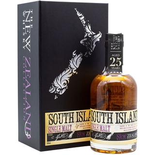 New Zealand Whisky The New Zealand Whisky 25 Years Old SOUTH ISLAND Single Malt 40% Vol. 0,35l in Geschenkbox