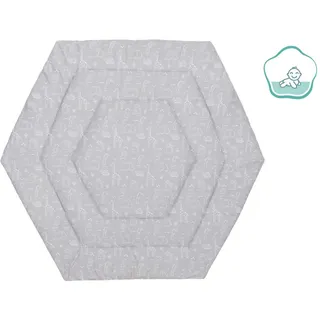 Laufgittereinlage, Hellgrau, Textil, Füllung: Polyester, Babymöbel, Laufstall Baby