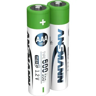 Ansmann Solar NiMH Akku AAA Typ 600 (min. 550 mAh) maxE 2er Papierblister