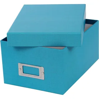 Goldbuch Aufbewahrungsbox Bella Vista mit 8 Registrierkarten türkis