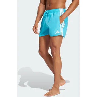 adidas 3-Streifen 3-Inch Badeshorts Lucid Cyan / White S