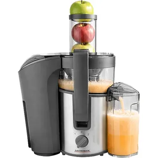 GASTROBACK 40116 Vital Juicer Plus Slow 800 Watt, Schwarz/Silber