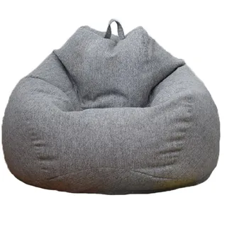 GAGALU Sitzsackstühle, Gefüllter Sitzsackstuhl, Bequemes Faules Sofa, Abnehmbarer Sofabezug und Leicht zu Reinigende Liege für Schlafzimmer, Wohnzimmer,Dark Grey