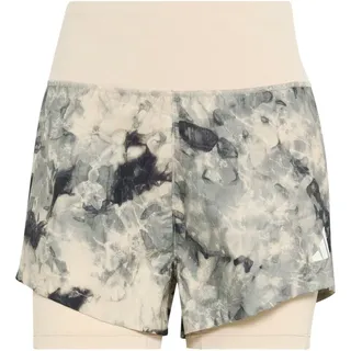 adidas Adi365 Spray Dye 2in1 Laufshorts Damen crystal linen 2XS