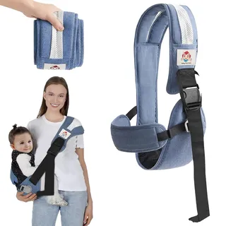 Babytrage Seitlich, Kleinkind Trage Seitlich, Ergonomische Toddler Carrier, Verstellbare Baby Trage, Baby Tragegurt Kleinkind, Kindertrage Carrier, für Neugeborene 6-42 Monaten, Kleinkinder bis 40kg