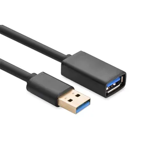 UGREEN USB 3.0 5 Gbit/s Verlängerungskabel, 50 cm, Schwarz