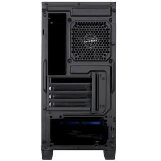 Inter-Tech Micro Tower ATX Gehäuse H-606 Schwarz gedämmt