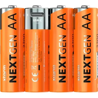 Xtorm NextGen AA Batteries USB-C Rechargeable - 4er Pack