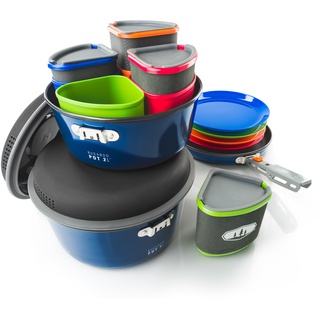 GSI Outdoors GSI Camping Koch Geschirr Set Bugaboo Topf Pfanne Outdoor Küche Stapelbar 23tlg