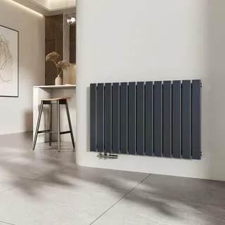 EMKE Flachheizkörper 600 x 300 mm 233 W weiß Mittelventil