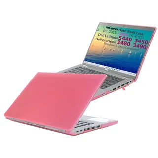 mCover Schutzhülle nur kompatibel für Dell Latitude 5440 5450 Series / Precision 3480 3490 14" 2023~2025 Notebook (nicht kompatibel mit anderen Dell Modellen) Rosa