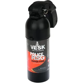 Pfefferspray VESK Police RSG Schaum/Foam 400ml mit Pistolengriff Profi Reizstoffsprühgerät Heimverteidigung KO-Spray Selbstverteidigung - Extreme Reizstoffkonzentration
