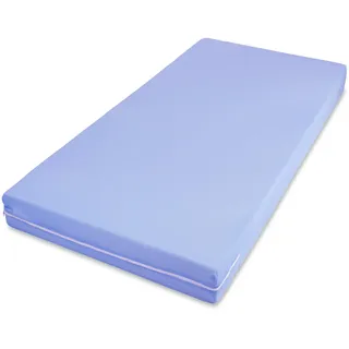 MSS e.K. Easy Active 70 x 140 x 11 cm Roll-Matratze für Kinder und Erwachsene Bezug Blau Komfortschaum