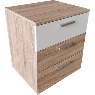 Hti-Living Nachtschrank Nina 45 x 38 x 53 cm Weiß