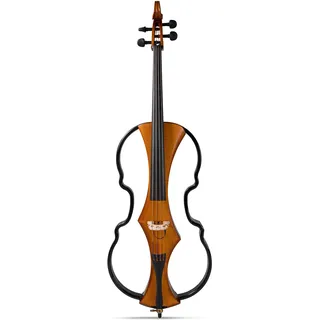 GEWA E-Cello Novita 3.0-4/4 – elektronisches Cello mit Carbonrahmen, Massivholz-Korpus und Preamp-System, goldbraun, Made in Germany