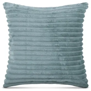 BestLivings Kissenbezug Kordoptik 50 x 50 cm Graugrün