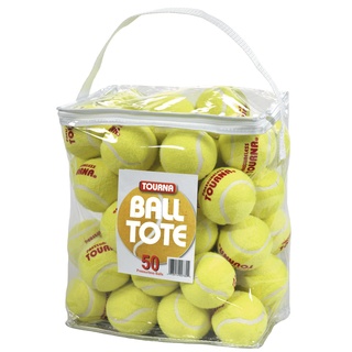 Tourna Unisex-Erwachsene EPTB-50 Tragetasche für Tennisbälle, 50 Stück, gelb, Each