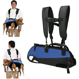 PETCUTE Hunde-Tragegeschirr,Hundegeschirr-Rucksack für große Hunde,Ganzkörpergeschirr mit Griff,Verstellbarer Hunderucksack Für Alte, Gelenkverletzungen, Arthritis-Hunde,Passend Für 7.5 Bis 15 Kg