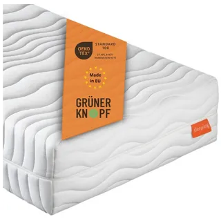 Taschenfederkernmatratze Innovation 320, 90x200 cm, 140x200 cm und weitere Größen, sleepling, 25 cm hoch, 7 - Liegezonen, mit Kalt- oder Gelschaumauflage weiß 140 cm x 200 cm x 25 cm