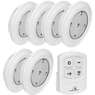 Maclean Brackets 6 LED Energy mit Fernbedienung Batteriebetrieb 3xAAA (MCE165)