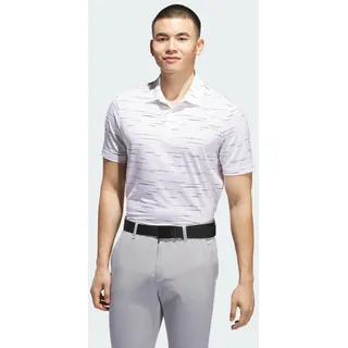 adidas Ultimate365 Mesh Glimmer Print Polo Shirt - Clear Pink - 2XL