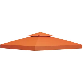 Outsunny Ersatzdach für Pavillon 3x3 m 3 x 3 m Rot