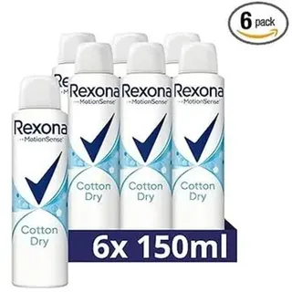 Rexona MotionSense Cotton Dry Spray 6 x 150 ml
