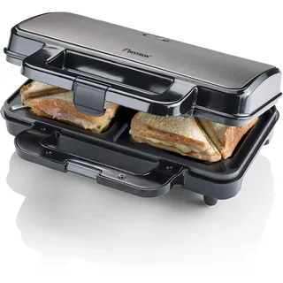 Bestron XL Sandwichmaker Antihaftbeschichteter Sandwich Toaster