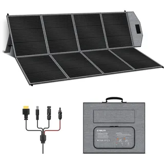 Ctolity Solarpanel Faltbar 400W, Tragbares Solar Panel mit 40V Ausgang, 23% Hohe Wirkungsgrad Monokristallines Solarmodul für Camping, Outdoor, Powerstation, Wandern, Garten, RV, Wohnmobil usw