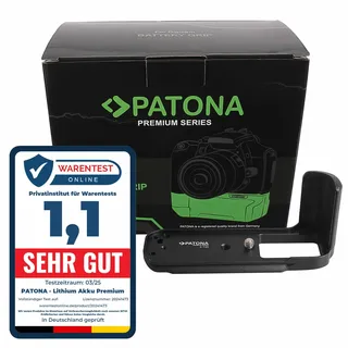PATONA Premium Handgriff GB-XPRO2 für Fujifilm X-Pro2 – ergonomischer Kameragriff mit Arca-Swiss-kompatibler Bodenplatte, verbessertem Halt, 1/4" Stativgewinde & robustem Schutz des Kamerabodens