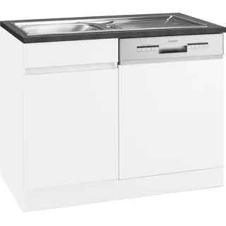 OPTIFIT Spülenschrank Roth 110 x 0 x 0 cm Weiß